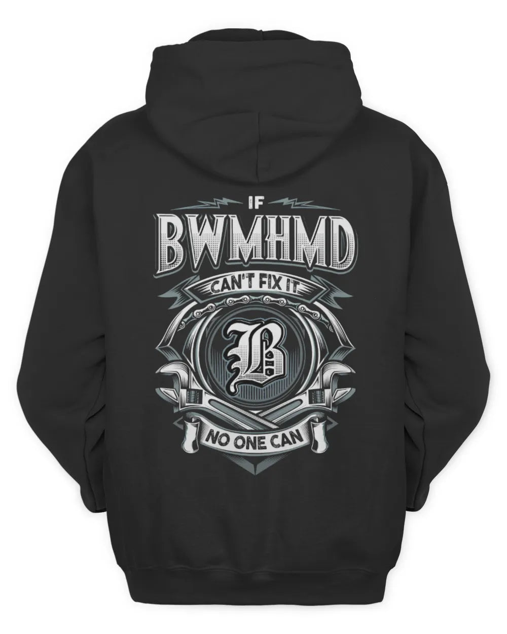 BWMHMD AP81-K4-626 - Personalized Ahmed Quote Apparel “If Ahmed Can't Fix It, No One Can” - Unisex Hoodie - Black