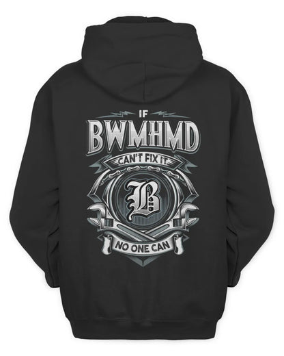 BWMHMD AP81-K4-626 - Personalized Ahmed Quote Apparel “If Ahmed Can't Fix It, No One Can” - Unisex Hoodie - Black