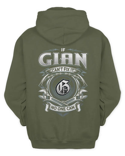 GIAN AP81-K4-626 - Personalized Ahmed Quote Apparel “If Ahmed Can't Fix It, No One Can” - Unisex Hoodie - Military Green