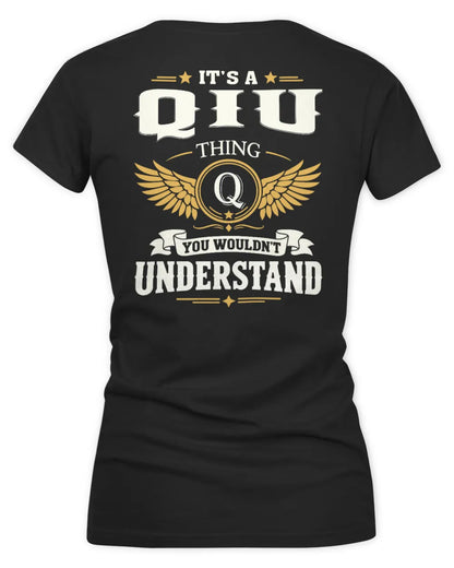 QIU KT06-M008 It’s a [NAME] Thing – You Wouldn’t Understand | Personalized Vintage T-Shirt - Women's V-Neck T-Shirt - Black