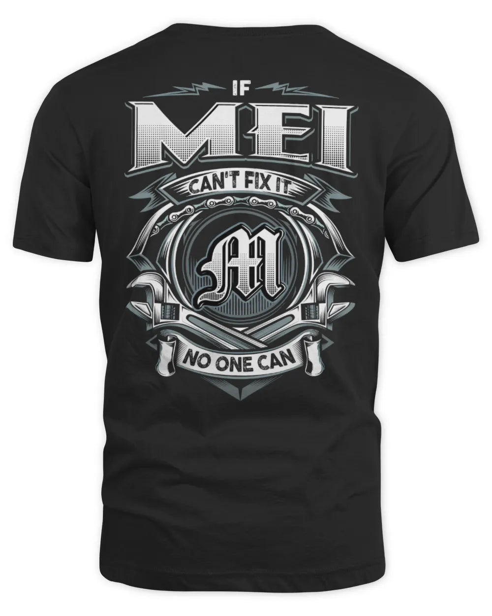 MEI AP81-K4-626 - Personalized Ahmed Quote Apparel “If Ahmed Can't Fix It, No One Can” - Unisex Standard T-Shirt - Black