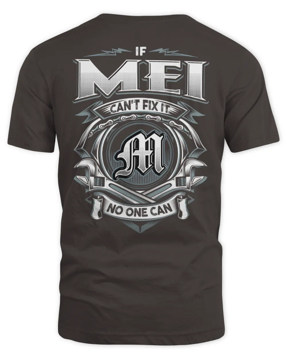 MEI AP81-K4-626 - Personalized Ahmed Quote Apparel “If Ahmed Can't Fix It, No One Can” - Unisex Standard T-Shirt - Dark Chocolate