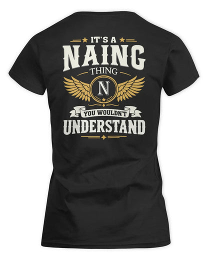 NAING KT06-M008 It’s a [NAME] Thing – You Wouldn’t Understand | Personalized Vintage T-Shirt - Women's Standard T-Shirt - Black