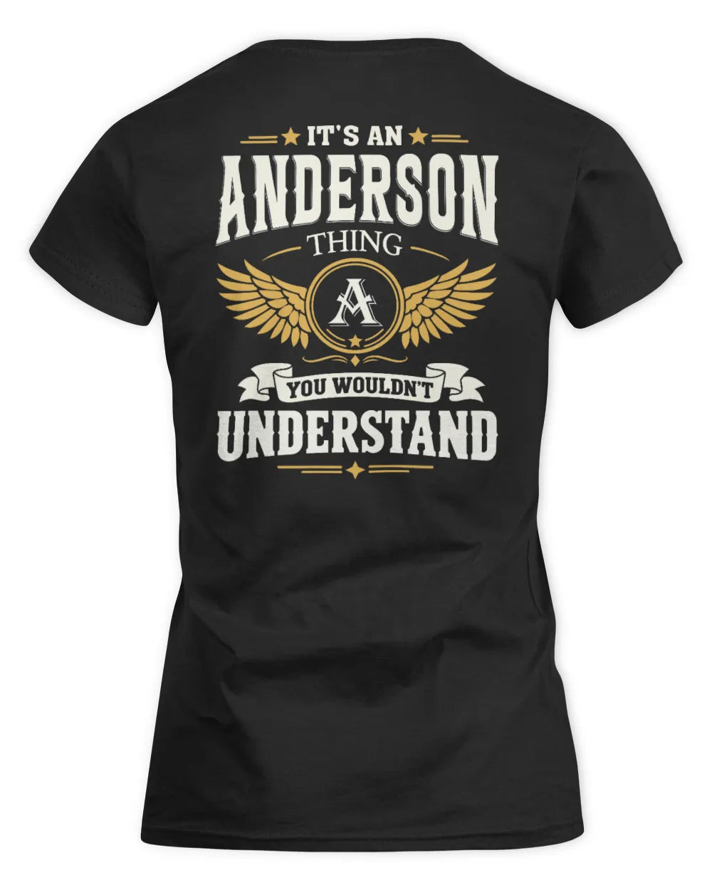 ANDERSON KT06-M008 It’s a [NAME] Thing – You Wouldn’t Understand | Personalized Vintage T-Shirt - Women's Standard T-Shirt - Black