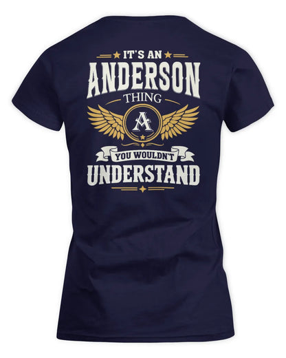 ANDERSON KT06-M008 It’s a [NAME] Thing – You Wouldn’t Understand | Personalized Vintage T-Shirt - Women's Standard T-Shirt - Navy