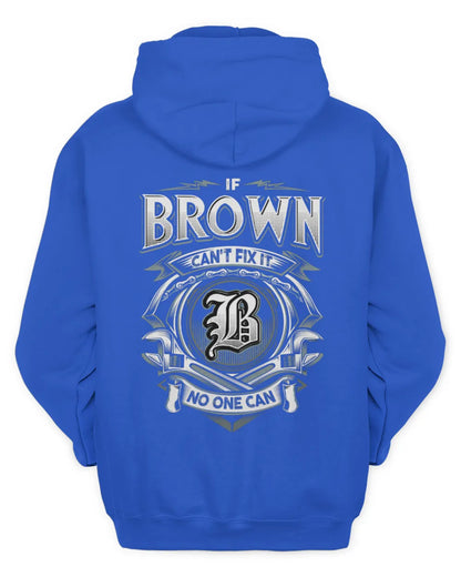 BROWN AP81-K4-626 - Personalized Ahmed Quote Apparel “If Ahmed Can't Fix It, No One Can” - Unisex Hoodie - Royal