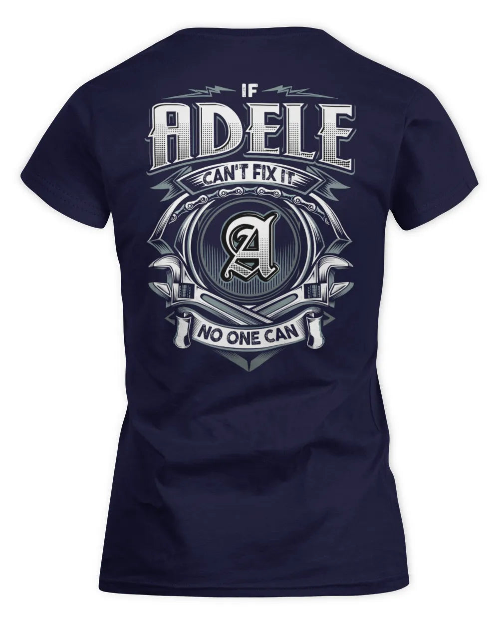ADELE AP81-K4-626 - Personalized Ahmed Quote Apparel “If Ahmed Can't Fix It, No One Can” - Women's Standard T-Shirt - Navy