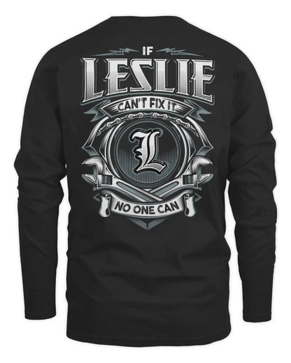 LESLIE AP81-K4-626 - Personalized Ahmed Quote Apparel “If Ahmed Can't Fix It, No One Can” - Men's Long Sleeved T-Shirt - Black