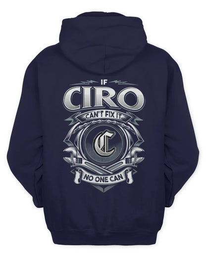 CIRO AP81-K4-626 - Personalized Ahmed Quote Apparel “If Ahmed Can't Fix It, No One Can” - Unisex Hoodie - Navy