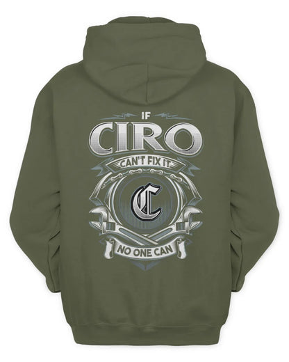 CIRO AP81-K4-626 - Personalized Ahmed Quote Apparel “If Ahmed Can't Fix It, No One Can” - Unisex Hoodie - Military Green