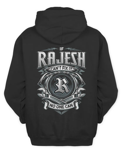 RAJESH AP81-K4-626 - Personalized Ahmed Quote Apparel “If Ahmed Can't Fix It, No One Can” - Unisex Hoodie - Black