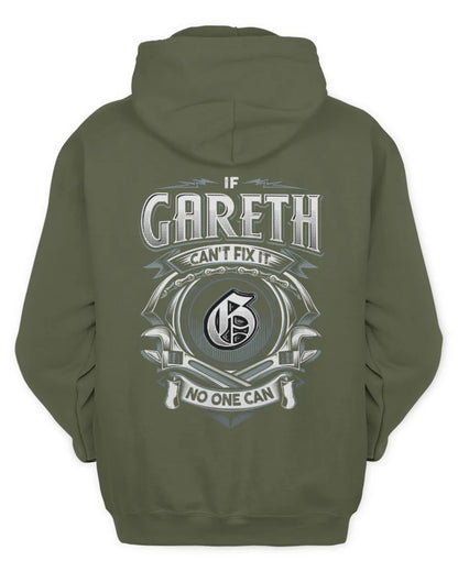 GARETH AP81-K4-626 - Personalized Ahmed Quote Apparel “If Ahmed Can't Fix It, No One Can” - Unisex Hoodie - Military Green