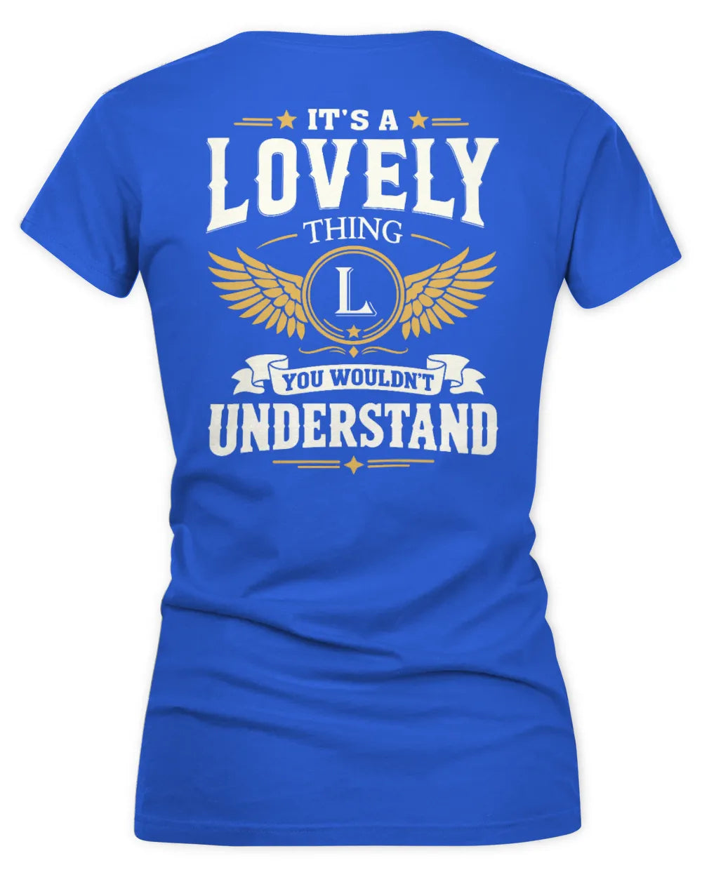 LOVELY KT06-M008 It’s a [NAME] Thing – You Wouldn’t Understand | Personalized Vintage T-Shirt - Women's V-Neck T-Shirt - Royal