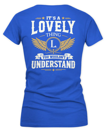LOVELY KT06-M008 It’s a [NAME] Thing – You Wouldn’t Understand | Personalized Vintage T-Shirt - Women's V-Neck T-Shirt - Royal