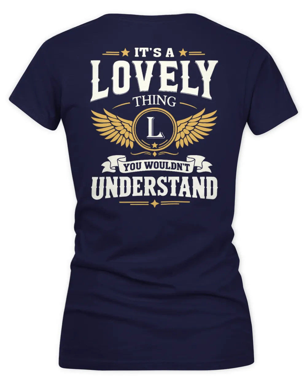 LOVELY KT06-M008 It’s a [NAME] Thing – You Wouldn’t Understand | Personalized Vintage T-Shirt - Women's V-Neck T-Shirt - Navy