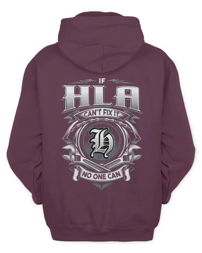 HLA AP81-K4-626 - Personalized Ahmed Quote Apparel “If Ahmed Can't Fix It, No One Can” - Unisex Hoodie - Maroon