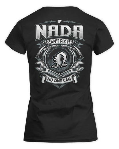 NADA AP81-K4-626 - Personalized Ahmed Quote Apparel “If Ahmed Can't Fix It, No One Can” - Women's Standard T-Shirt - Black