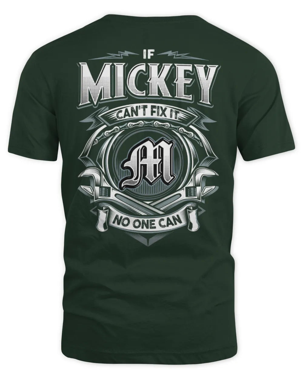 MICKEY AP81-K4-626 - Personalized Ahmed Quote Apparel “If Ahmed Can't Fix It, No One Can” - Unisex Standard T-Shirt - Forest Green