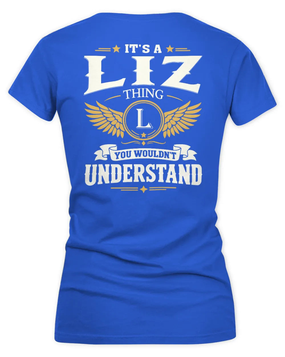 LIZ KT06-M008 It’s a [NAME] Thing – You Wouldn’t Understand | Personalized Vintage T-Shirt - Women's V-Neck T-Shirt - Royal