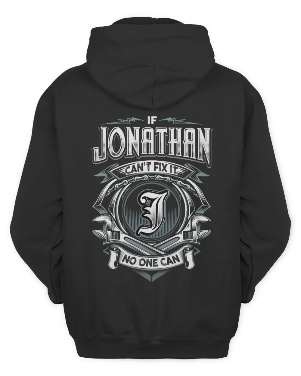 JONATHAN AP81-K4-626 - Personalized Ahmed Quote Apparel “If Ahmed Can't Fix It, No One Can” - Unisex Hoodie - Black
