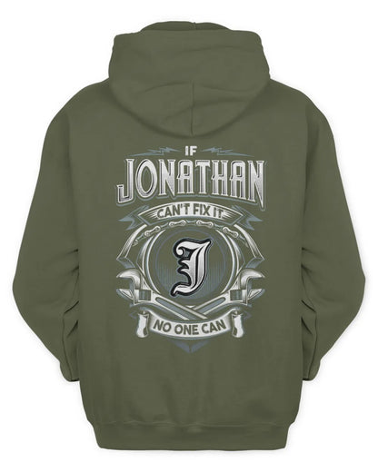 JONATHAN AP81-K4-626 - Personalized Ahmed Quote Apparel “If Ahmed Can't Fix It, No One Can” - Unisex Hoodie - Military Green
