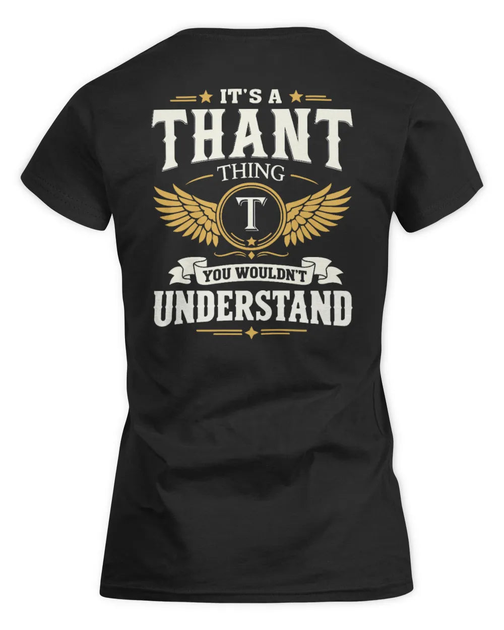 THANT KT06-M008 It’s a [NAME] Thing – You Wouldn’t Understand | Personalized Vintage T-Shirt - Women's Standard T-Shirt - Black