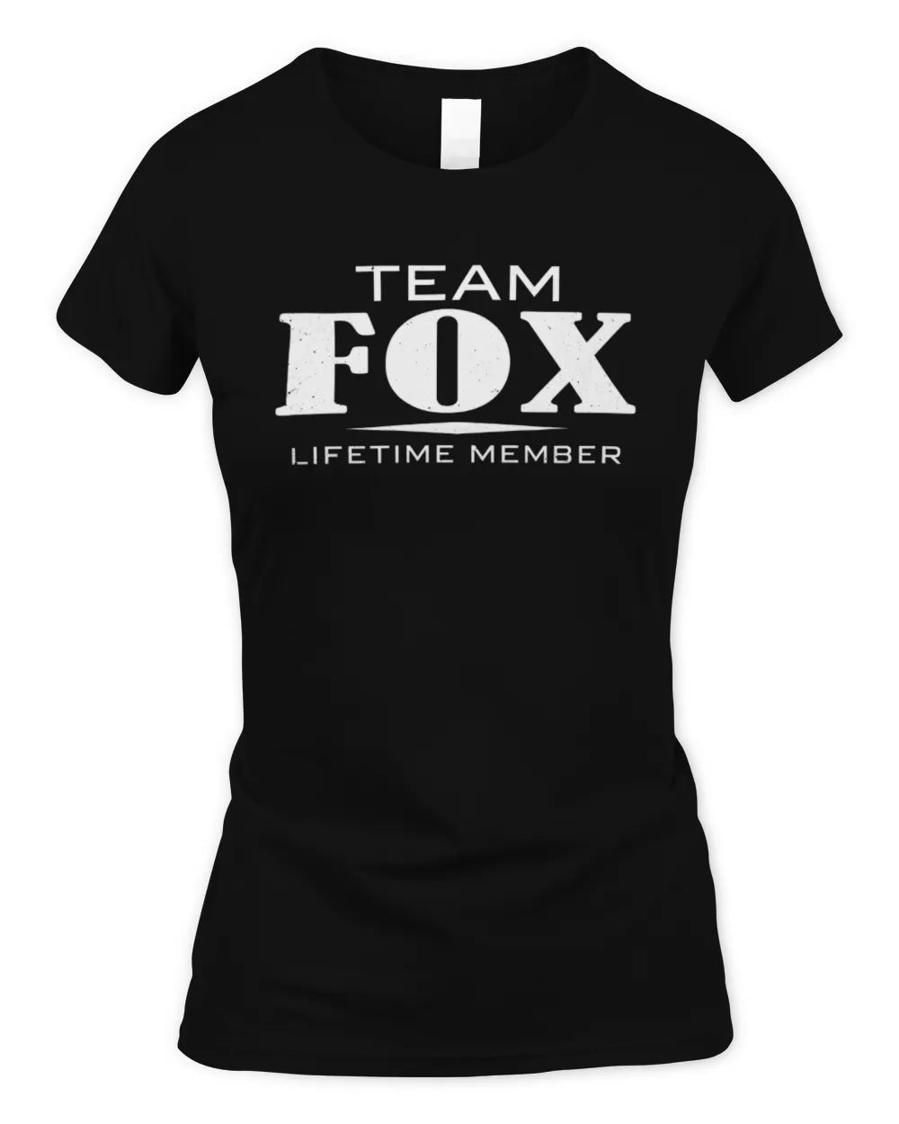 FOX BL62-K4-128 - Personalized “Team NAME Lifetime Member” - Women's Standard T-Shirt - Black