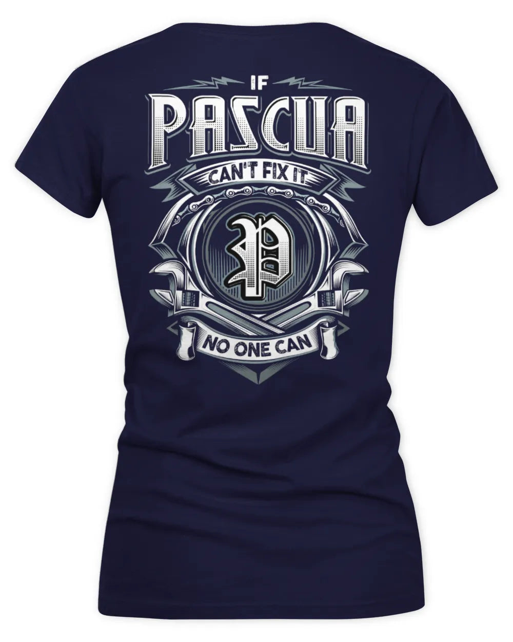 PASCUA AP81-K4-626 - Personalized Ahmed Quote Apparel “If Ahmed Can't Fix It, No One Can” - Women's V-Neck T-Shirt - Navy