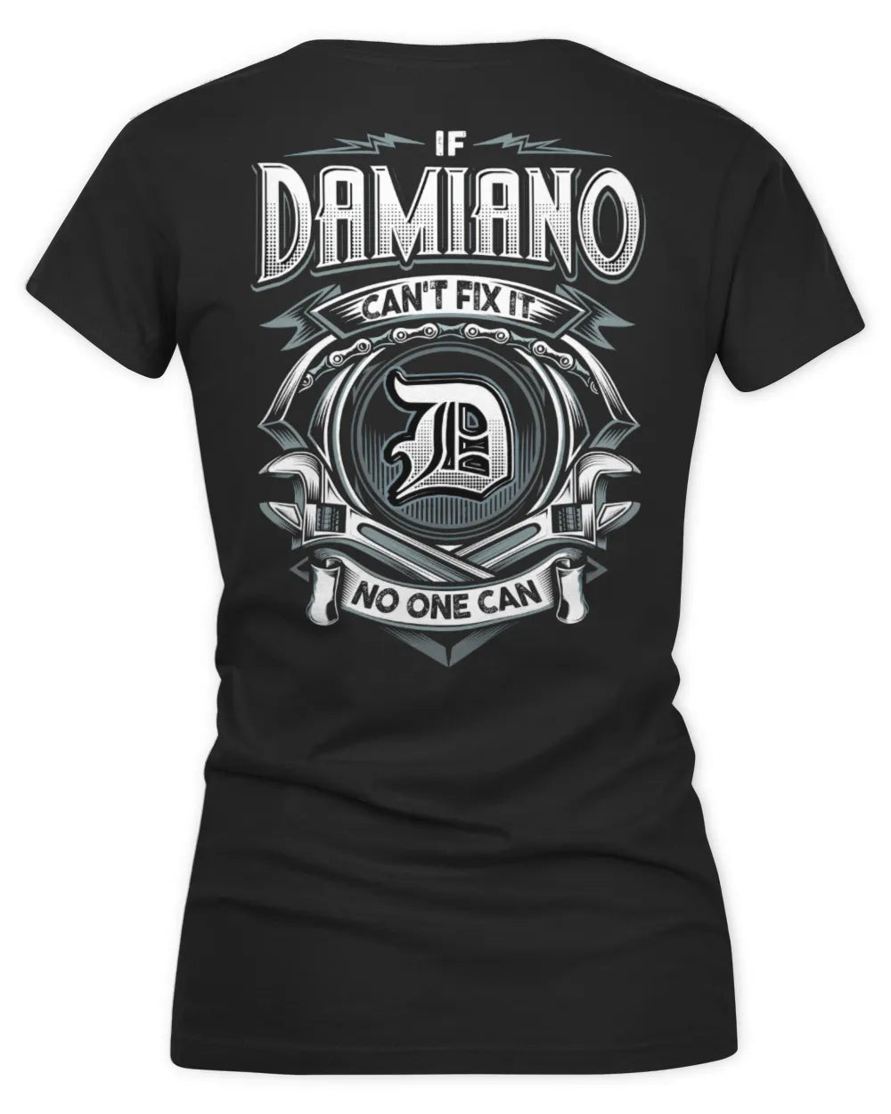 DAMIANO AP81-K4-626 - Personalized Ahmed Quote Apparel “If Ahmed Can't Fix It, No One Can” - Women's V-Neck T-Shirt - Black