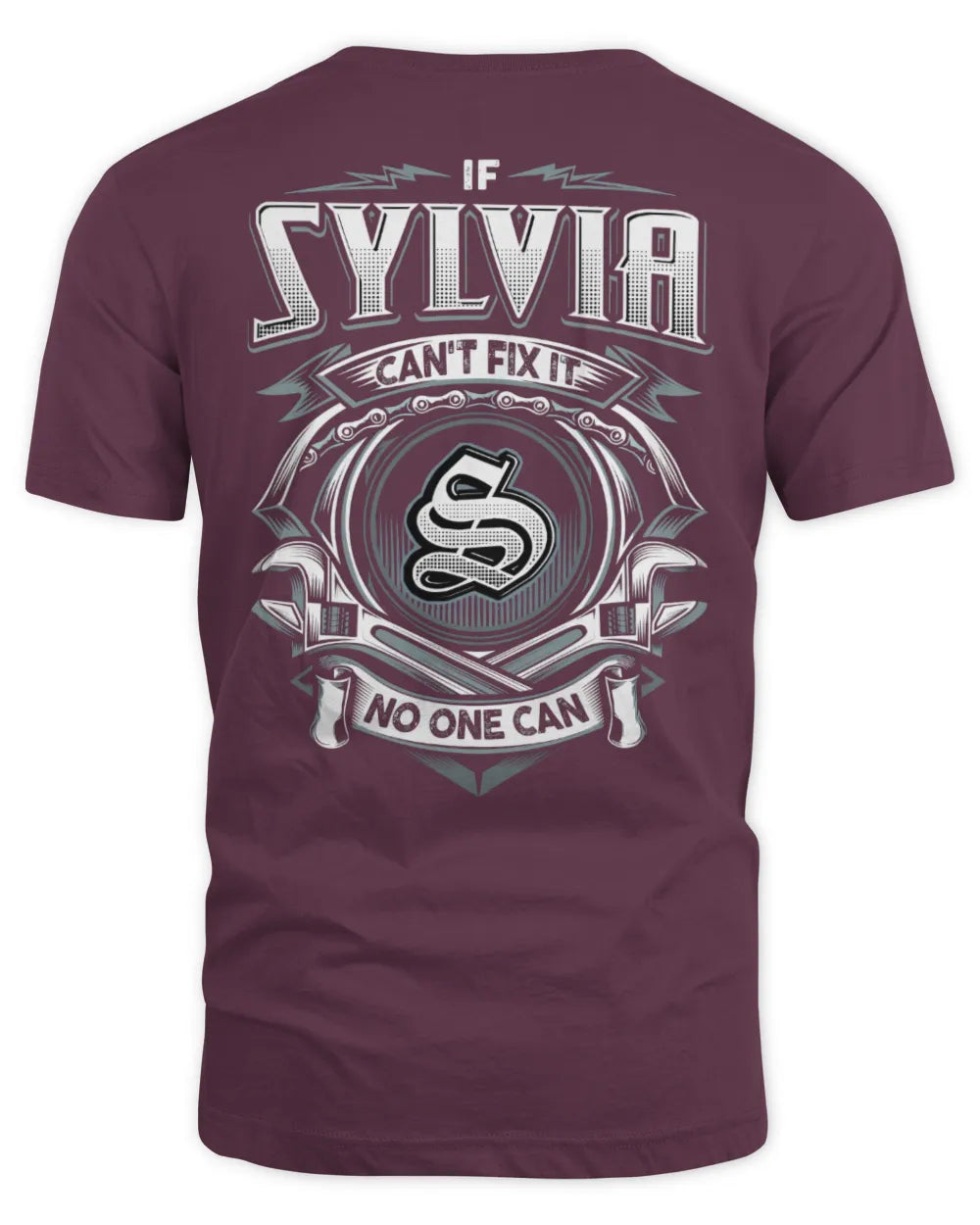 SYLVIA AP81-K4-626 - Personalized Ahmed Quote Apparel “If Ahmed Can't Fix It, No One Can” - Unisex Standard T-Shirt - Maroon