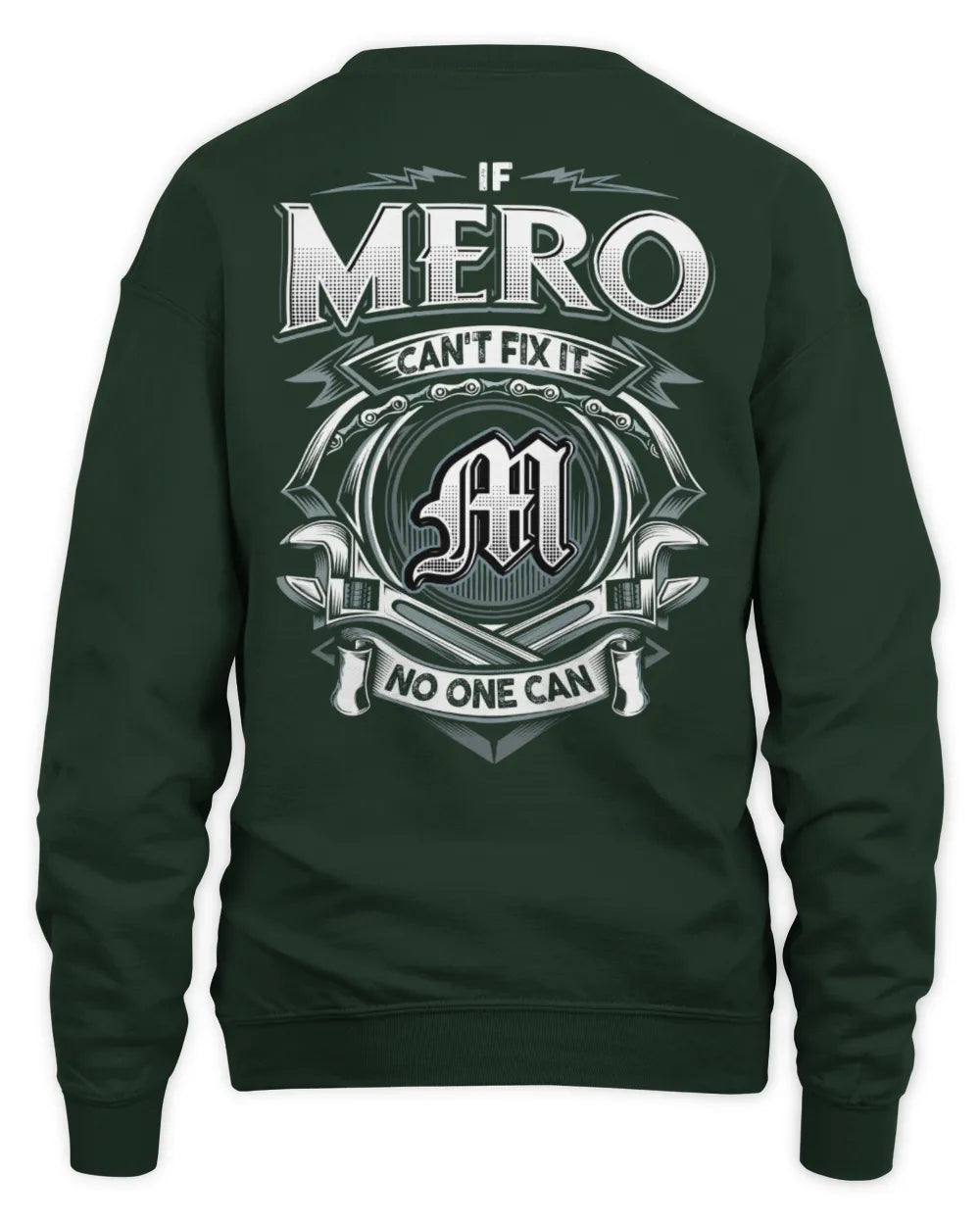 MERO AP81-K4-626 - Personalized Ahmed Quote Apparel “If Ahmed Can't Fix It, No One Can” - Unisex Sweatshirt - Forest Green