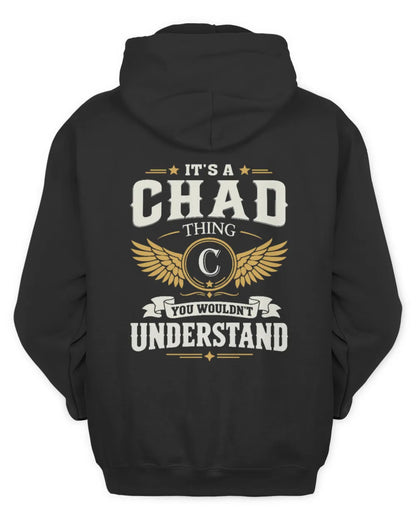 CHAD KT06-M008 It’s a [NAME] Thing – You Wouldn’t Understand | Personalized Vintage T-Shirt - Unisex Hoodie - Black