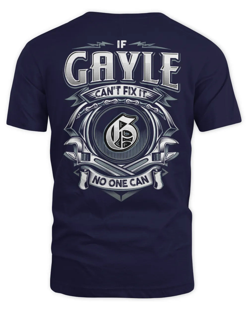 GAYLE AP81-K4-626 - Personalized Ahmed Quote Apparel “If Ahmed Can't Fix It, No One Can” - Unisex Standard T-Shirt - Navy