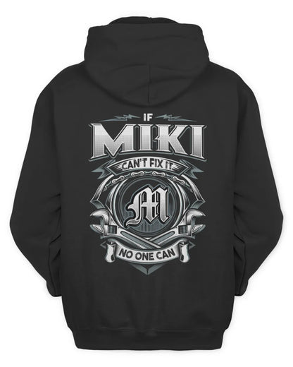 MIKI AP81-K4-626 - Personalized Ahmed Quote Apparel “If Ahmed Can't Fix It, No One Can” - Unisex Hoodie - Black