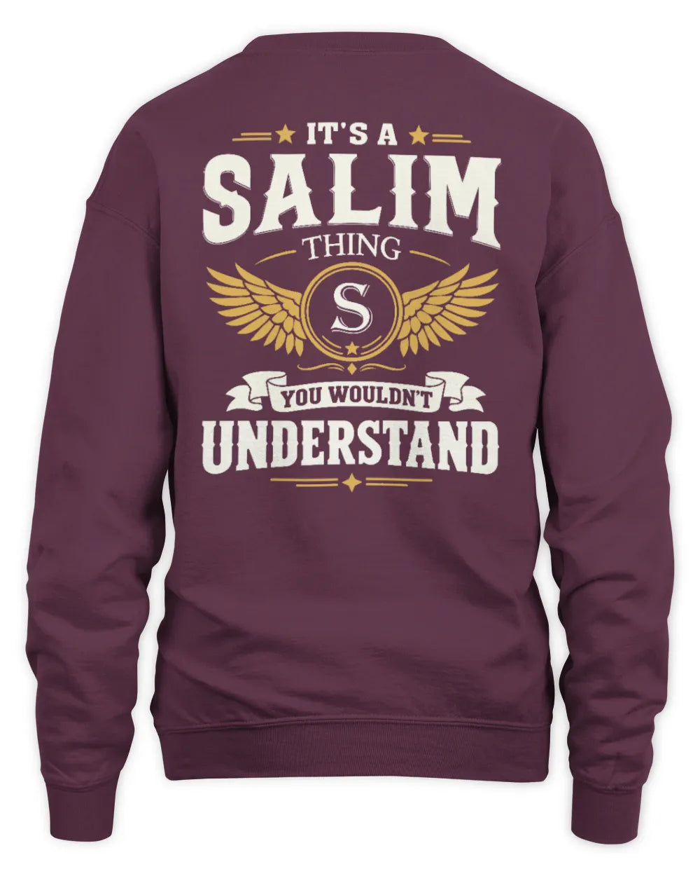 SALIM KT06-M008 It’s a [NAME] Thing – You Wouldn’t Understand | Personalized Vintage T-Shirt - Unisex Sweatshirt - Maroon