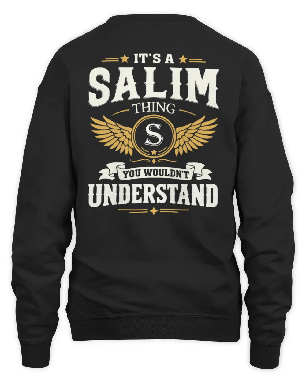SALIM KT06-M008 It’s a [NAME] Thing – You Wouldn’t Understand | Personalized Vintage T-Shirt - Unisex Sweatshirt - Black
