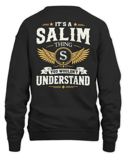 SALIM KT06-M008 It’s a [NAME] Thing – You Wouldn’t Understand | Personalized Vintage T-Shirt - Unisex Sweatshirt - Black