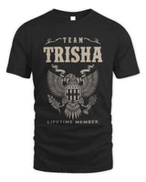 TRISHA TP06-K82 – Personalized Classic Style Apparel “Team NAME Lifetime Member” - Unisex Standard T-Shirt - Black