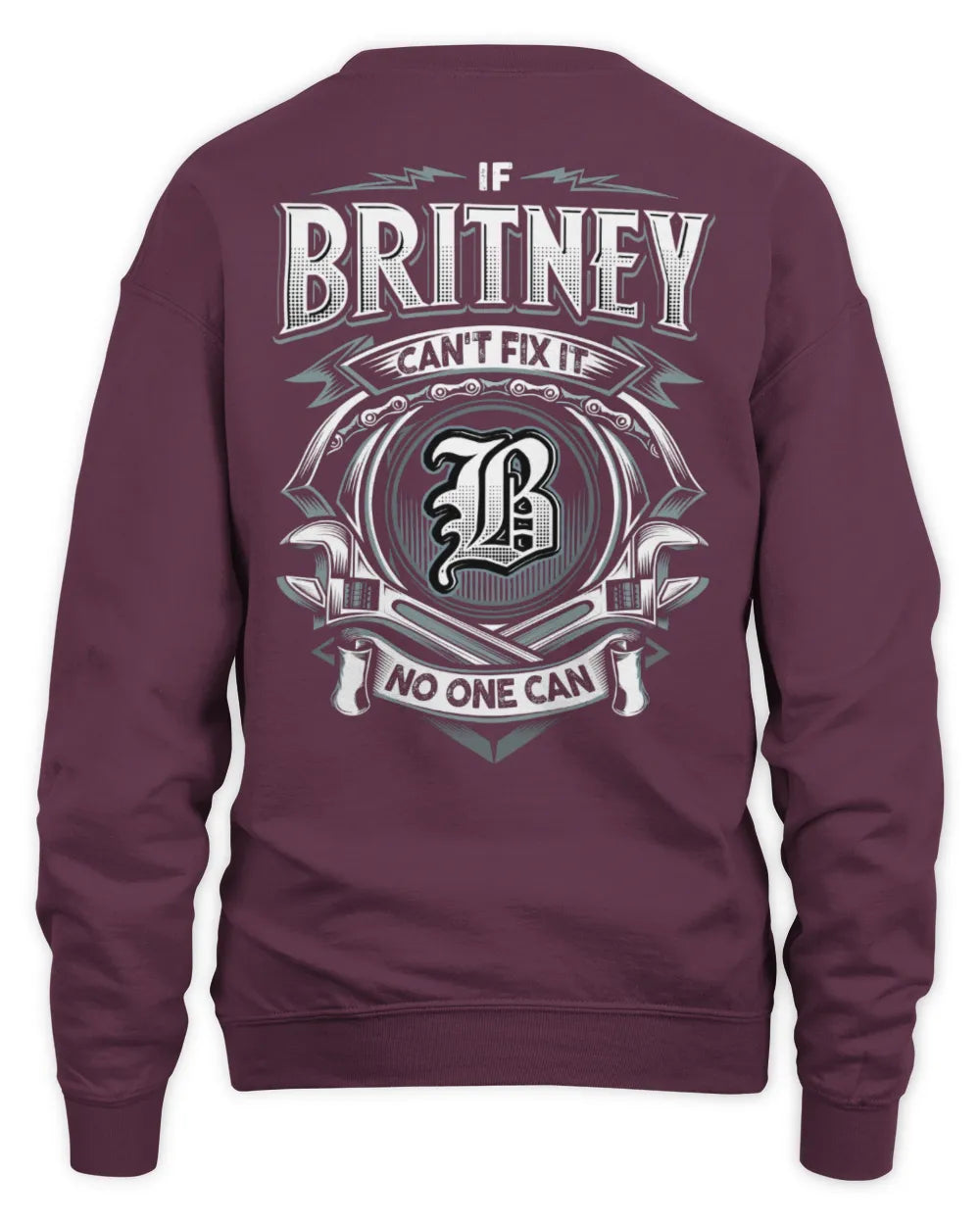 BRITNEY AP81-K4-626 - Personalized Ahmed Quote Apparel “If Ahmed Can't Fix It, No One Can” - Unisex Sweatshirt - Maroon