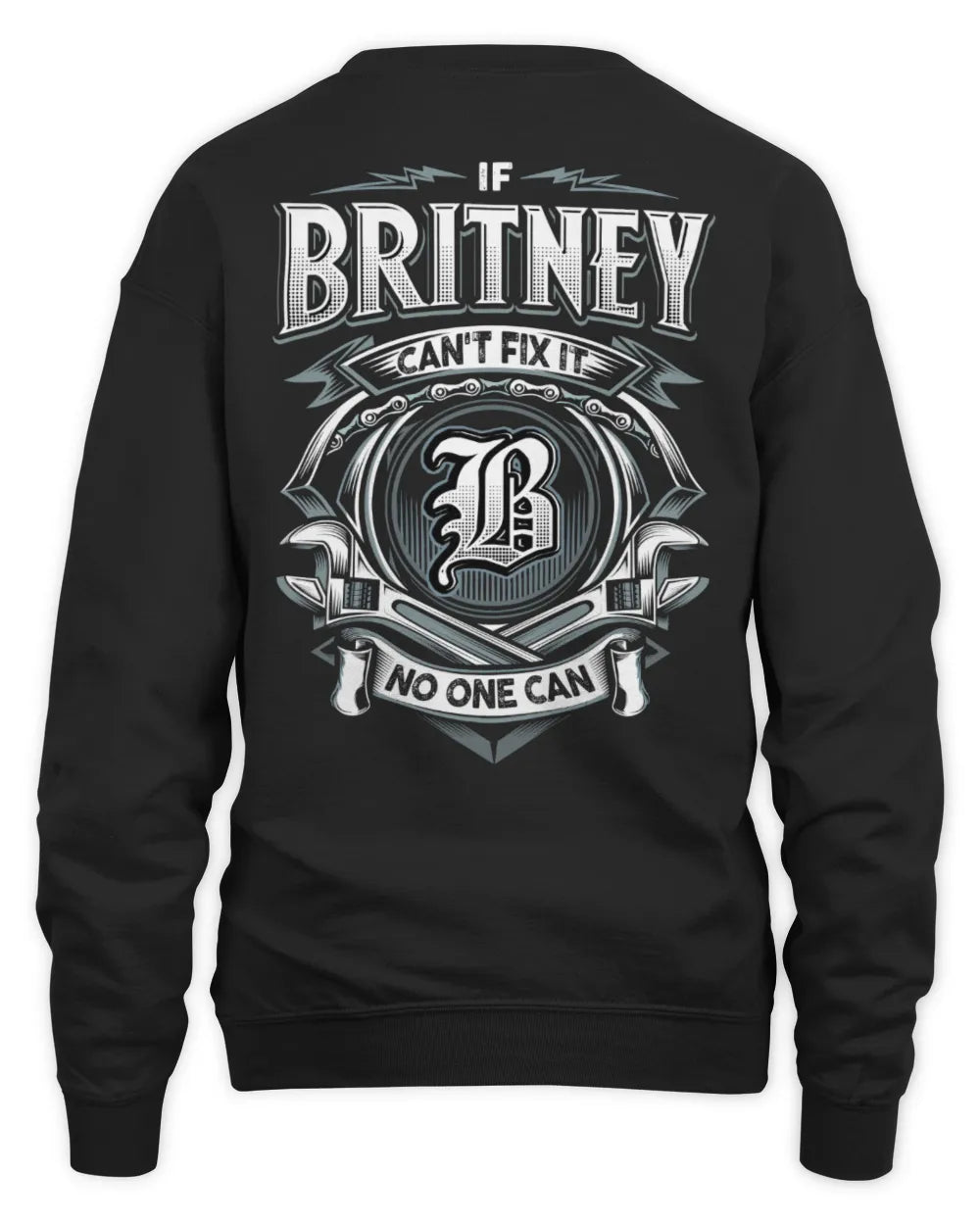 BRITNEY AP81-K4-626 - Personalized Ahmed Quote Apparel “If Ahmed Can't Fix It, No One Can” - Unisex Sweatshirt - Black