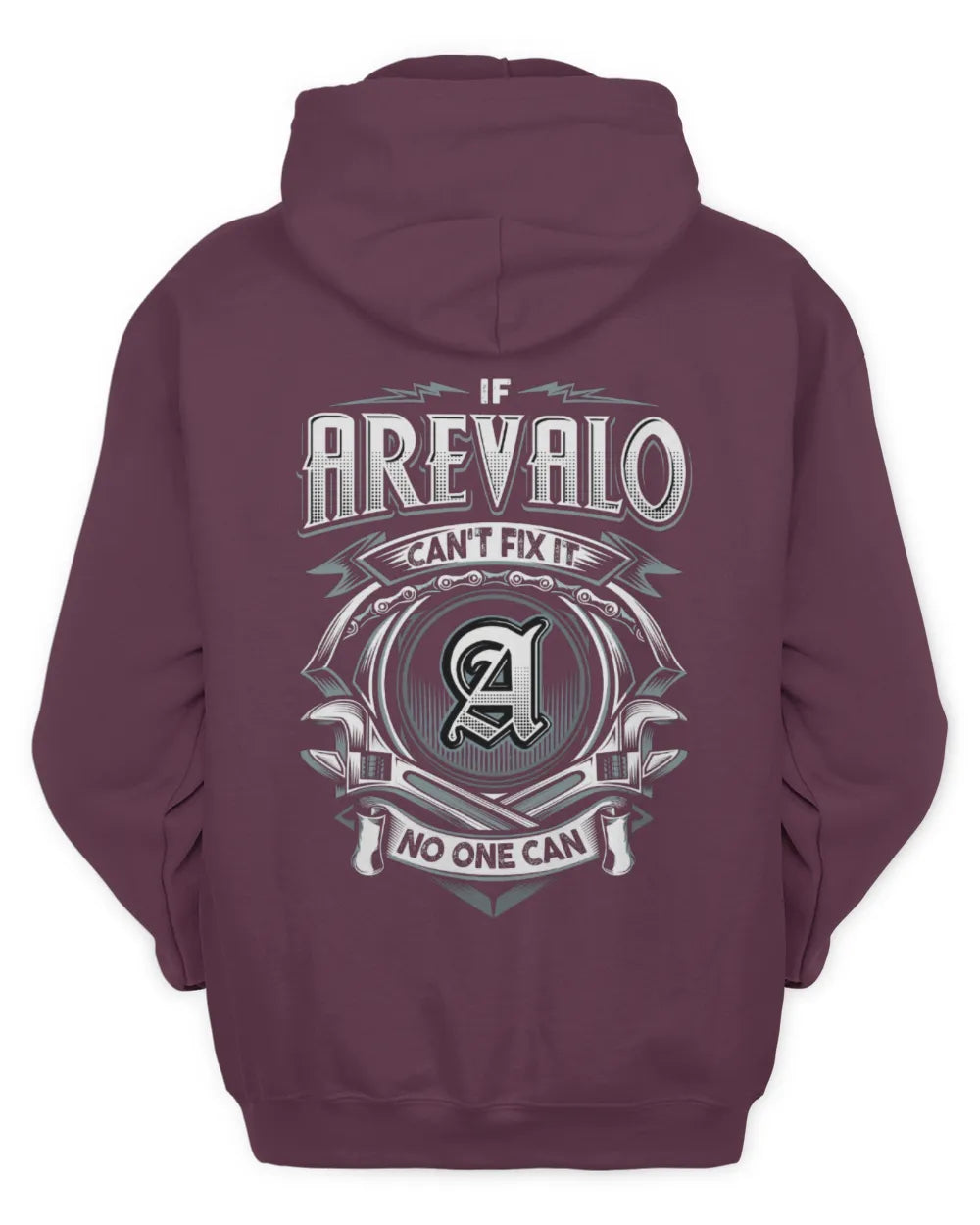 AREVALO AP81-K4-626 - Personalized Ahmed Quote Apparel “If Ahmed Can't Fix It, No One Can” - Unisex Hoodie - Maroon