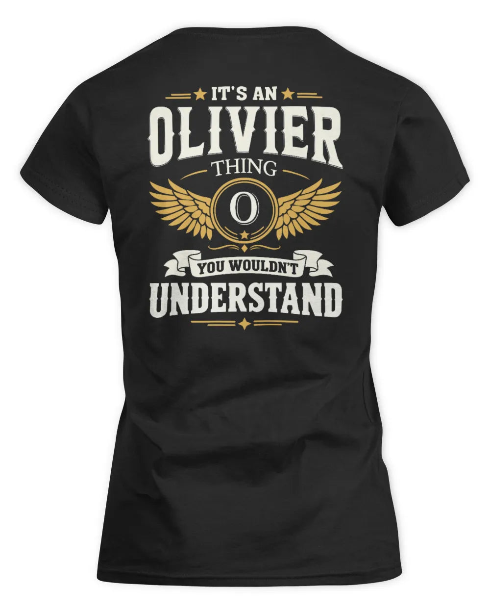 OLIVIER KT06-M008 It’s a [NAME] Thing – You Wouldn’t Understand | Personalized Vintage T-Shirt - Women's Standard T-Shirt - Black