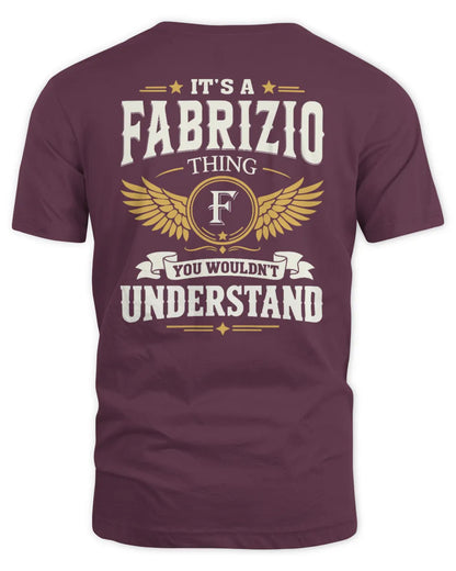 FABRIZIO KT06-M008 It’s a [NAME] Thing – You Wouldn’t Understand | Personalized Vintage T-Shirt - Unisex Standard T-Shirt - Maroon