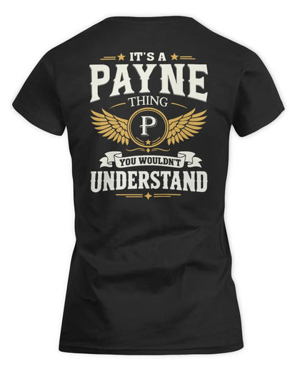 PAYNE KT06-M008 It’s a [NAME] Thing – You Wouldn’t Understand | Personalized Vintage T-Shirt - Women's Standard T-Shirt - Black