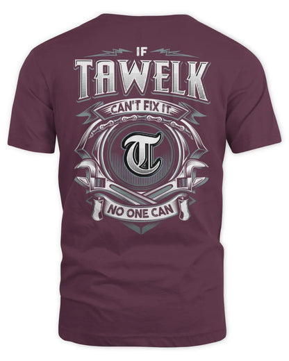 TAWELK AP81-K4-626 - Personalized Ahmed Quote Apparel “If Ahmed Can't Fix It, No One Can” - Unisex Standard T-Shirt - Maroon