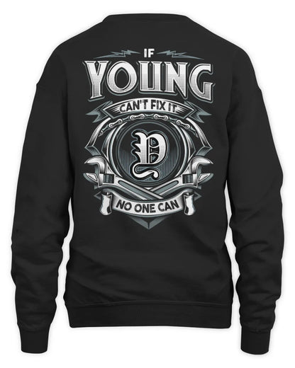 YOUNG AP81-K4-626 - Personalized Ahmed Quote Apparel “If Ahmed Can't Fix It, No One Can” - Unisex Sweatshirt - Black