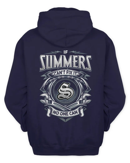 SUMMERS AP81-K4-626 - Personalized Ahmed Quote Apparel “If Ahmed Can't Fix It, No One Can” - Unisex Hoodie - Navy