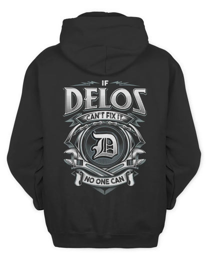 DELOS AP81-K4-626 - Personalized Ahmed Quote Apparel “If Ahmed Can't Fix It, No One Can” - Unisex Hoodie - Black