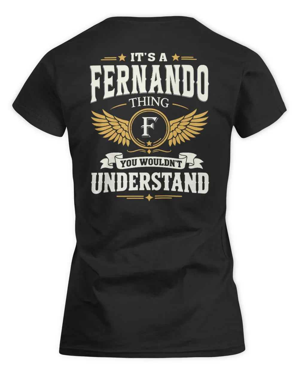 FERNANDO KT06-M008 It’s a [NAME] Thing – You Wouldn’t Understand | Personalized Vintage T-Shirt - Women's Standard T-Shirt - Black