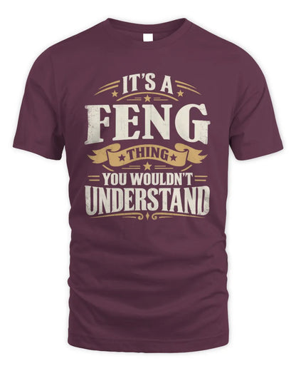 FENG P08 TH51 - Personalized “It’s a/an [NAME] Thing – You Wouldn’t Understand” Shirt - Unisex Standard T-Shirt - Maroon